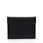 Saint Lauent Calfskin Monogram Uptown Baby Pouch (SHF-3t9Yvn)