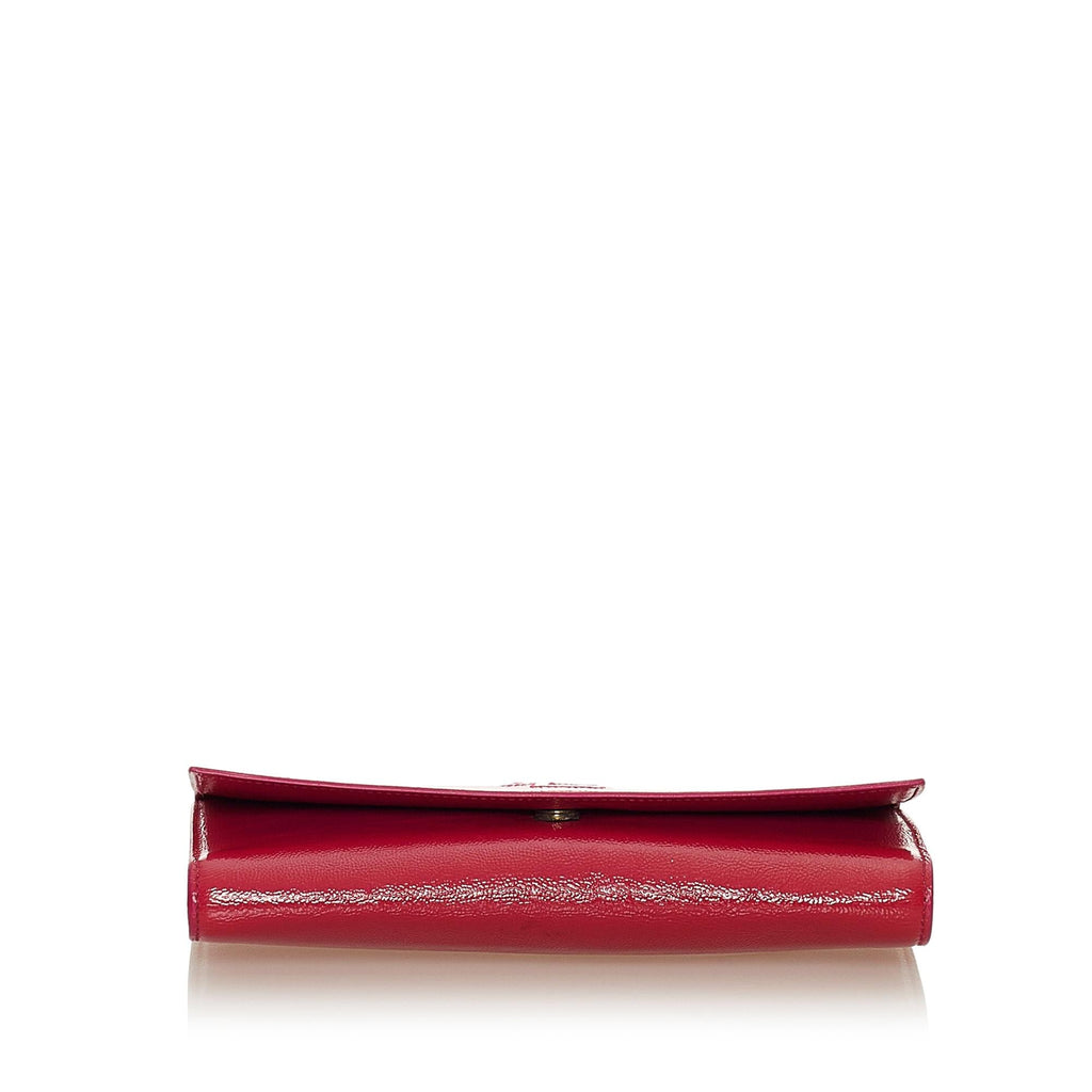 Saint Laurent Belle De Jour Patent Leather Clutch Bag (SHG-28032)
