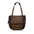Saint Laurent Besace Embossed Nubuck Leather Flap Bag (SHG-29229)