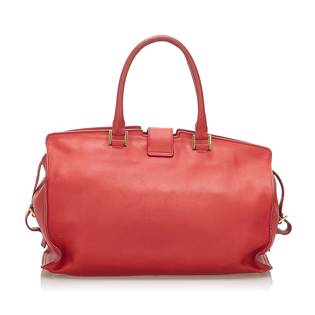Saint Laurent Cabas Chyc Leather Handbag (SHG-20327)