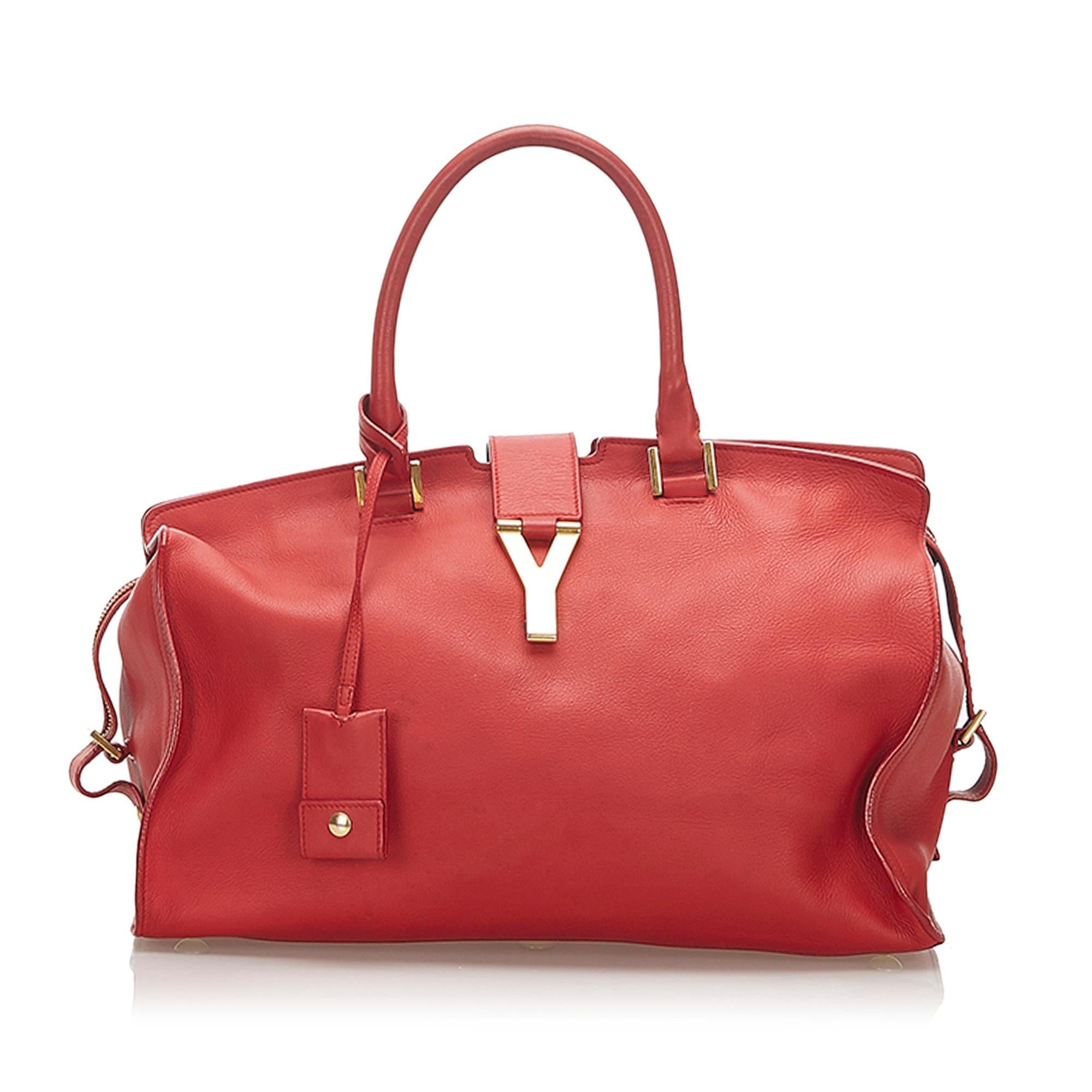 Saint Laurent Cabas Chyc Leather Handbag (SHG-20327)
