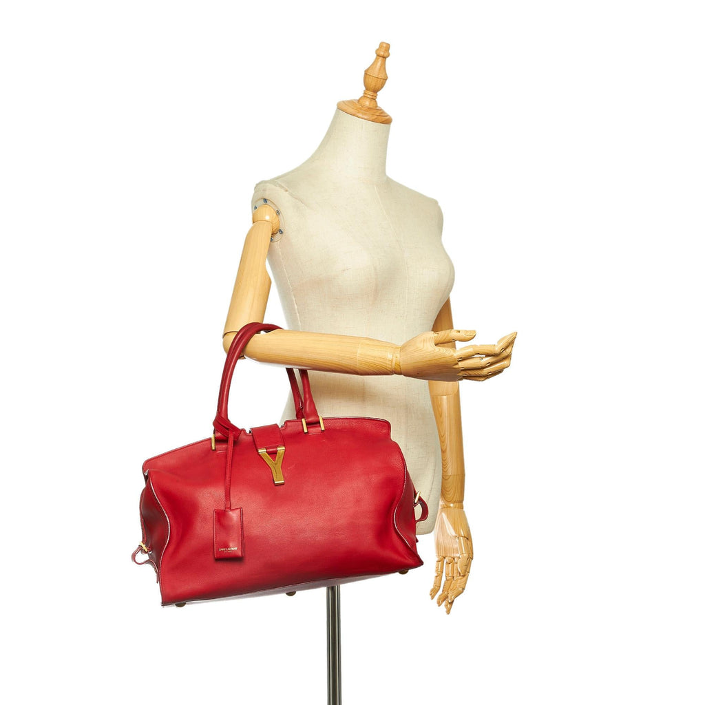 Saint Laurent Cabas Chyc Leather Handbag (SHG-20327)