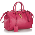 Saint Laurent Cabas Chyc Leather Satchel (SHG-26755)