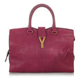 Saint Laurent Cabas Chyc Ligne Leather Handbag (SHG-26756)