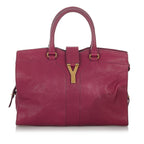 Saint Laurent Cabas Chyc Ligne Leather Handbag (SHG-26756)