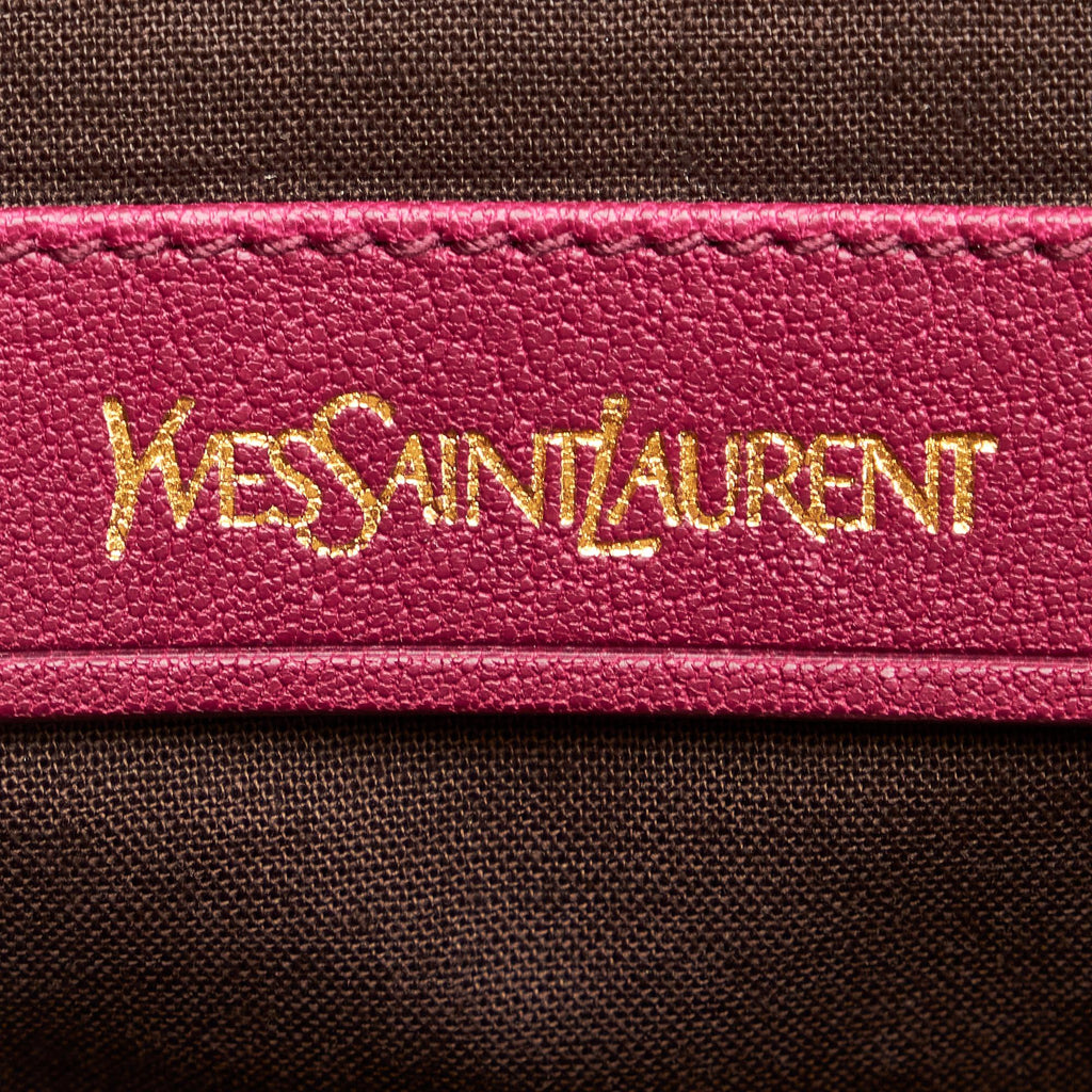 Saint Laurent Cabas Chyc Ligne Leather Handbag (SHG-26756)