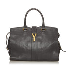 Saint Laurent Cabas Chyc Ligne Leather Handbag (SHG-29293)