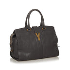Saint Laurent Cabas Chyc Ligne Leather Handbag (SHG-29293)
