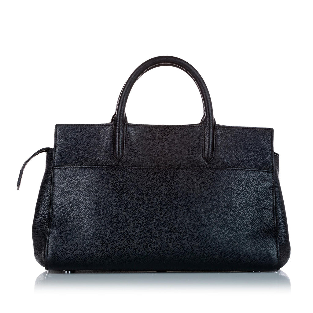 Saint Laurent Cabas Rive Gauche Leather Satchel (SHG-23851)