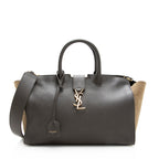 Saint Laurent Calfskin Cabas Downtown Small Satchel (SHF-19706)