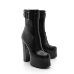 Saint Laurent Calfskin Cherry Platform Boots - Size 9 / 39 (SHF-edz4VV)