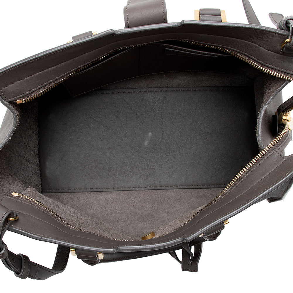Saint Laurent Calfskin Classic Cabas Y Small Tote - FINAL SALE (SHF-15189)