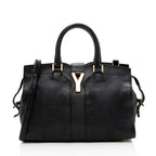 Saint Laurent Calfskin Cabas Chyc Small Tote (SHF-15965)