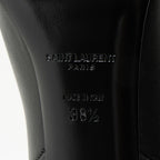 Saint Laurent Calfskin Woven Kim Knee High Boots - Size 8.5 / 38.5