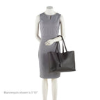 Saint Laurent Calfskin Large Shopping Tote (SHF-16993)