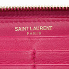 Saint Laurent Calfskin Y Ligne Zip Around Wallet (SHF-15139)