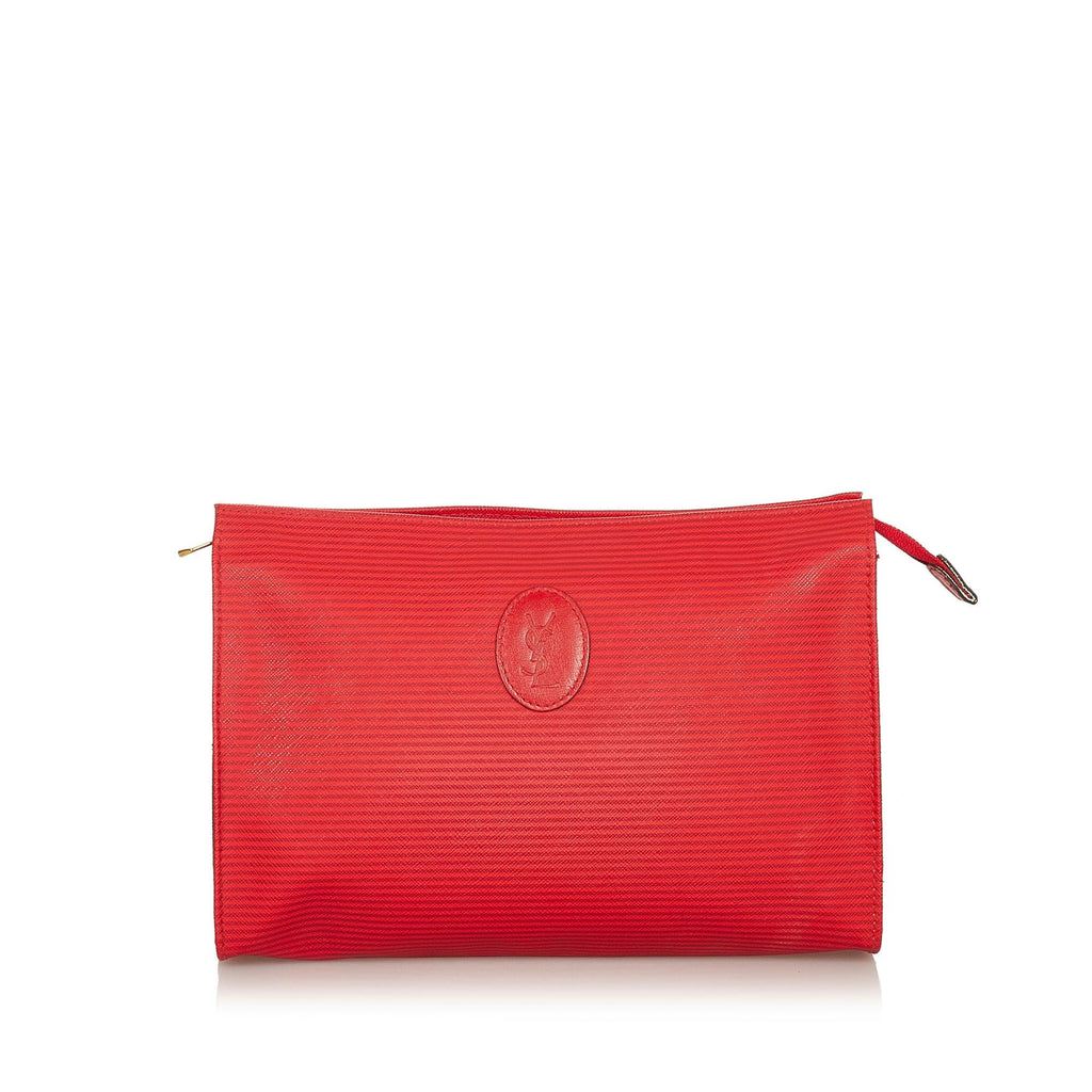 Saint Laurent Canvas Clutch Bag (SHG-26355)