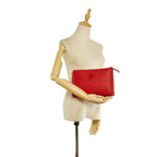 Saint Laurent Canvas Clutch Bag (SHG-26355)