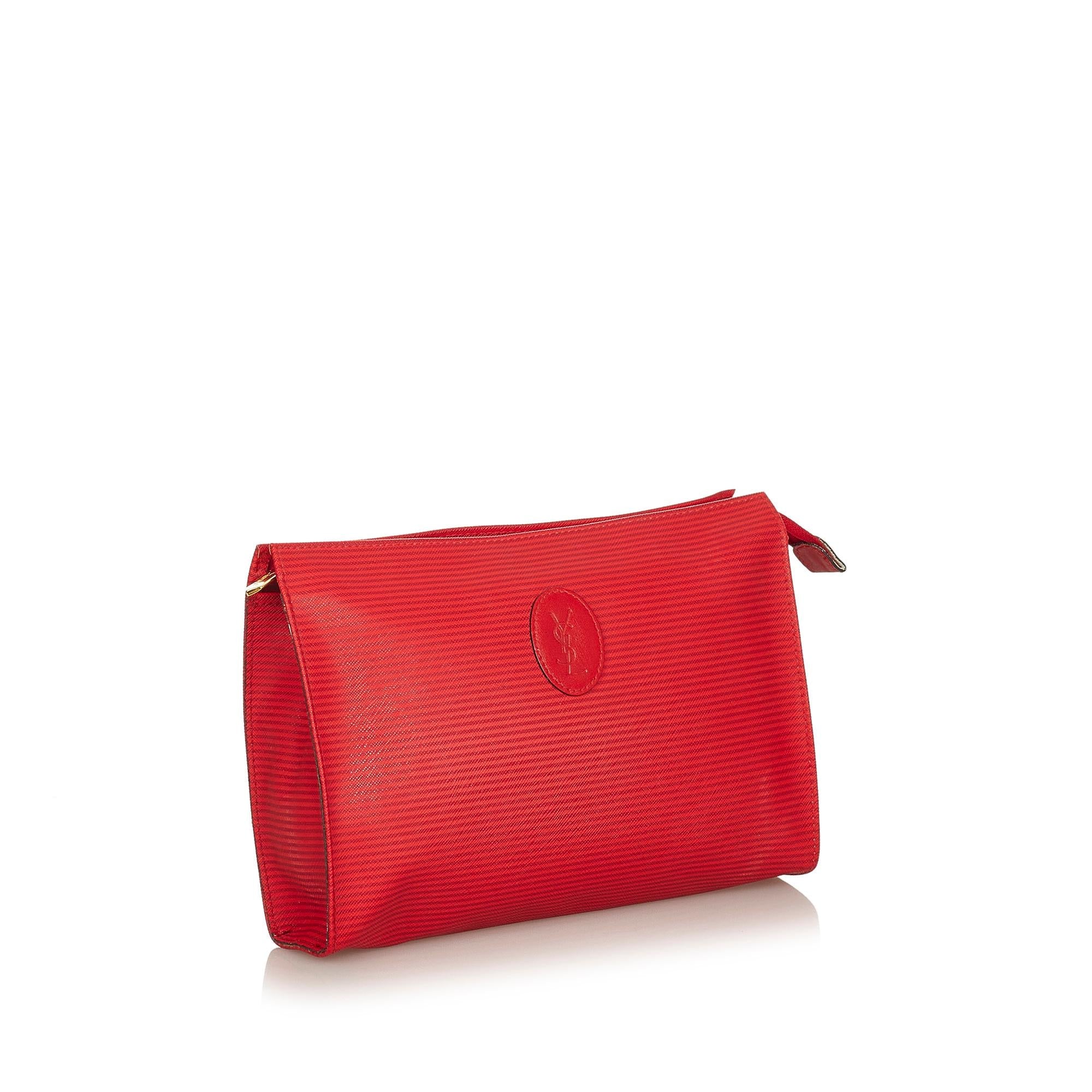 Saint Laurent Canvas Clutch Bag (SHG-26355)