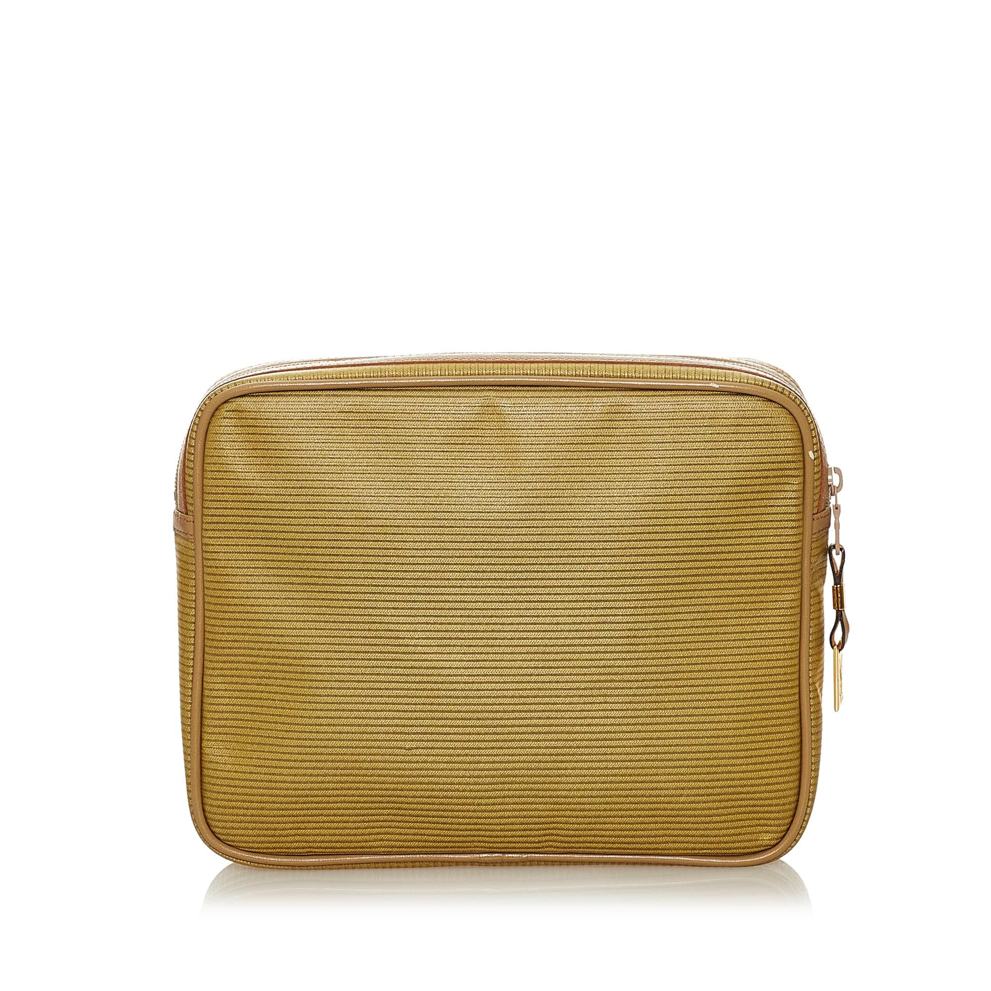 Saint Laurent Canvas Clutch Bag (SHG-27296)