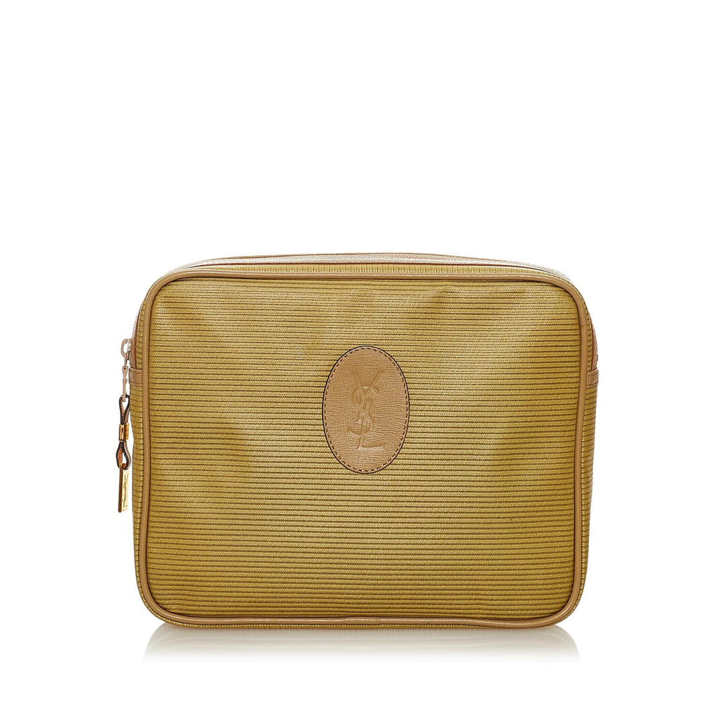 Saint Laurent Canvas Clutch Bag (SHG-27296)