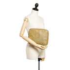 Saint Laurent Canvas Clutch Bag (SHG-27296)