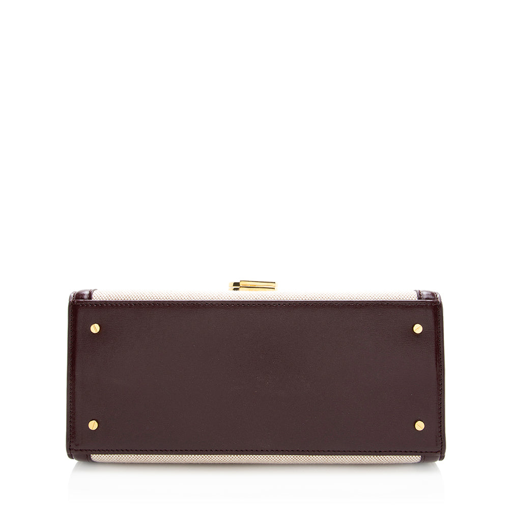 Saint Laurent Canvas Monogram Cassandra Shoulder Bag (SHF-19526)