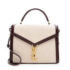 Saint Laurent Canvas Monogram Cassandra Shoulder Bag (SHF-19526)
