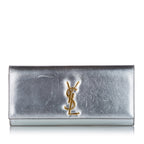 Saint Laurent Cassandre Leather Clutch (SHG-24788)