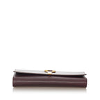 Saint Laurent Chyc Ligne Leather Clutch Bag (SHG-27874)