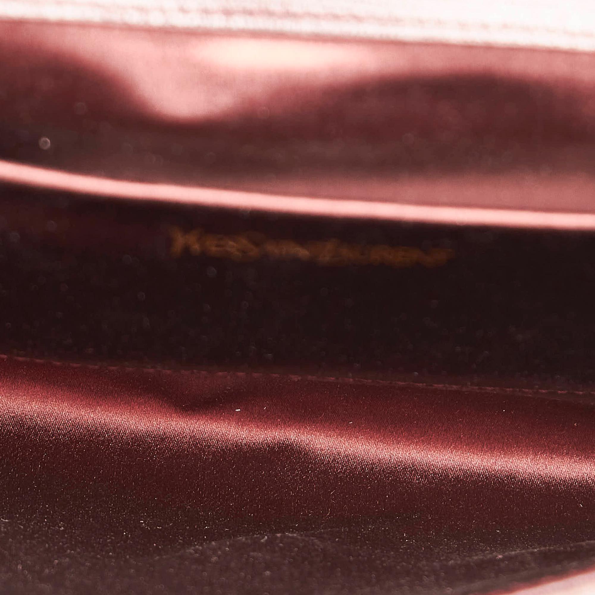 Saint Laurent Chyc Ligne Leather Clutch Bag (SHG-27874)