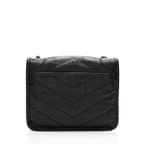 Saint Laurent Crinkled Calfskin Niki Chain Wallet (SHF-18521)