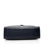 Saint Laurent Crinkled Calfskin Niki Large Shopping Tote (SHF-19423)