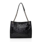 Saint Laurent Crinkled Calfskin Niki Medium Shopping Tote (SHF-19547)