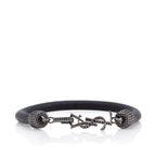 Saint Laurent Crinkled Calfskin Opyum Bracelet