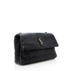 Saint Laurent Croc Embossed Calfskin West Hollywood Shoulder Bag (SHF-18311)
