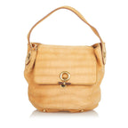 Saint Laurent Croc Embossed Capri Flap Bag (SHG-26477)