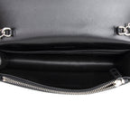 Saint Laurent Croc Embossed Leather Kate Tassel Small Shoulder Bag (SHF-18996)