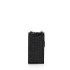 Saint Laurent Croc Embossed Leather Phone Pouch Crossbody Bag (SHF-19580)