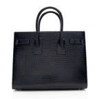 Saint Laurent Croc Embossed Leather Sac De Jour Small Tote (SHF-18891)