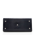 Saint Laurent Croc Embossed Leather Sac De Jour Small Tote (SHF-18891)