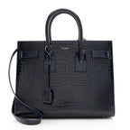 Saint Laurent Croc Embossed Leather Sac De Jour Small Tote (SHF-18891)