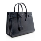 Saint Laurent Croc Embossed Leather Sac De Jour Small Tote (SHF-18891)