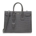 Saint Laurent Croc Embossed Leather Sac De Jour Small Tote (SHF-19975)