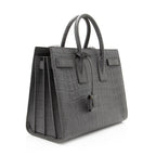 Saint Laurent Croc Embossed Leather Sac De Jour Small Tote (SHF-19975)
