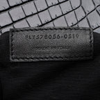 Saint Laurent Croc Embossed Leather Margaux Shoulder Bag (SHF-17900)