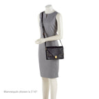 Saint Laurent Croc Embossed Margaux Shoulder Bag (SHF-18208)