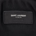 Saint Laurent Croc Embossed Monogram Zip Pouch Wristlet (SHF-19209)