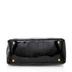 Saint Laurent Croc Embossed Patent Leather Raspail Tote (SHF-19265)