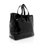 Saint Laurent Croc Embossed Patent Leather Raspail Tote (SHF-19265)